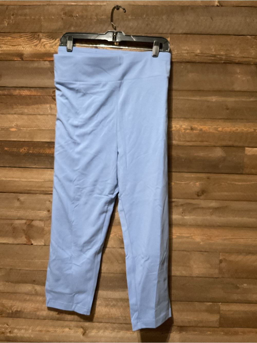 TERRA & SKY Women’s Plus Size 4X Capri Leggings High-Rise 22” Inseam • Blue